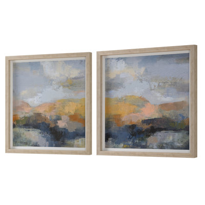 Orren Ellis Dusk Framed Prints, S/2