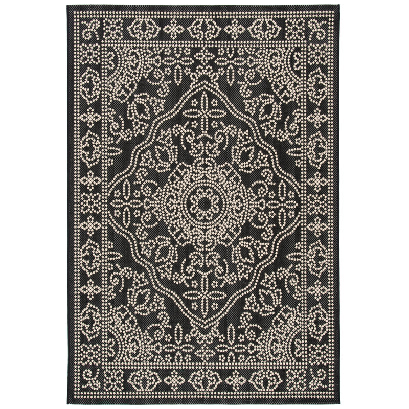 Domenik Performance Oriental Indoor/Outdoor Area Rug, Rectangle 6'7" x 9'6"