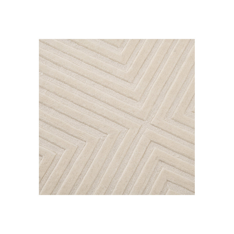 Breck Wool Geometric Area Rug, Rectangle 6'7" x 9'10"
