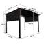 Pergola d'extérieur 12 po x 9 pi avec auvent rétractable - Structure en acier pour la vie 12 x 9 pi