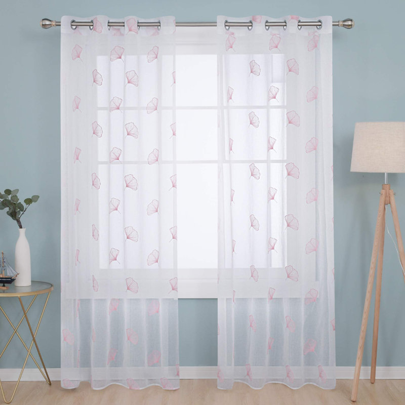 Malloy Semi Sheer Curtain Pair