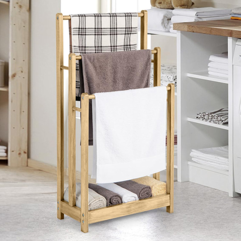 45 cm L Freestanding Towel Stand, Natural