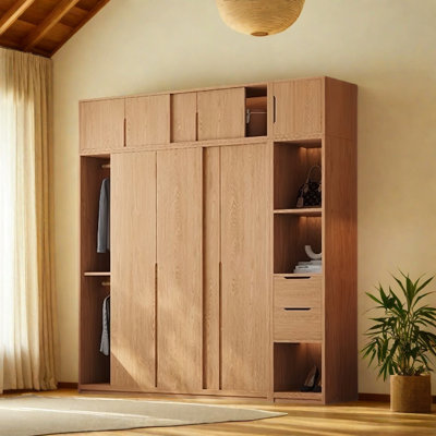 Simple Log Style Wardrobe