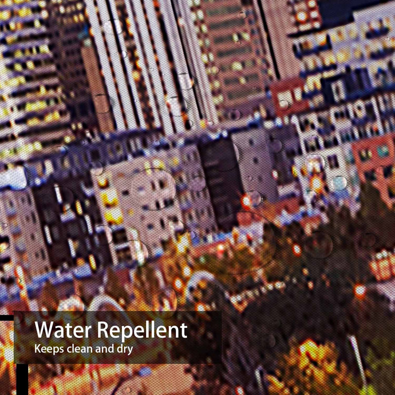 Rideau de douche Colorado City Skyline, L 72 po x l 84 po
