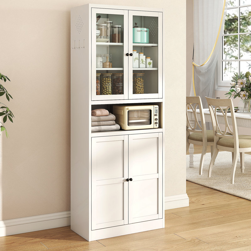 Armoire murale en bois massif gris foncé à une porte avec 3 tablettes réglables pour un rangement polyvalent et facile à assembler (18 po x 12 P x 42 H)