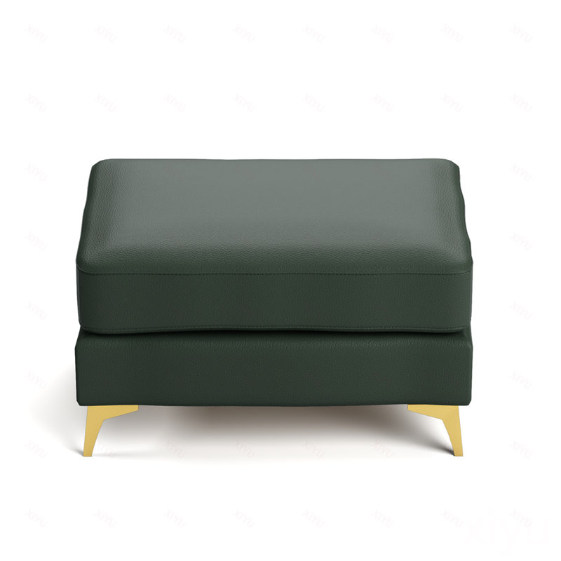 Canapé Chesterfield modulaire 3 places, canapé en similicuir capitonné à la main, accoudoirs garnis de métal et pieds minces en métal, comprend 3 coussins