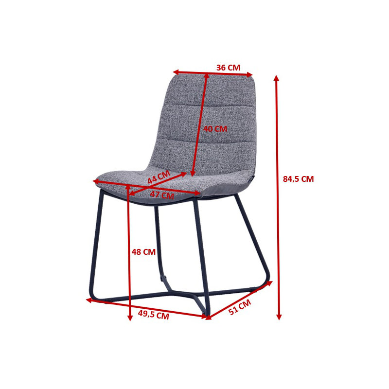 Camarie 48cm H Upholstered Side Chair