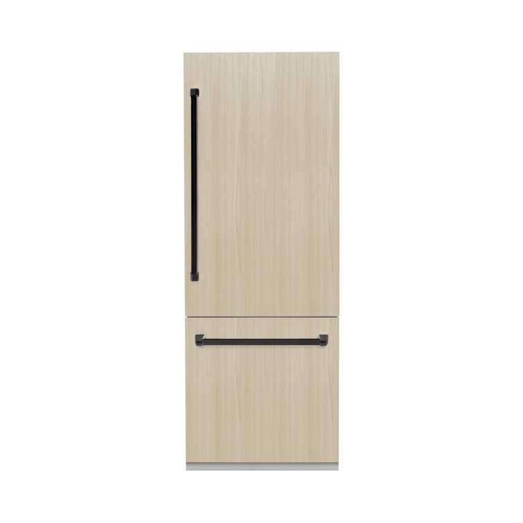 ZLINE 30" 16.1 cu. ft. Panel Ready Built-In 2-Door Bottom Freezer Refrigerator with Internal Water and Ice Dispenser