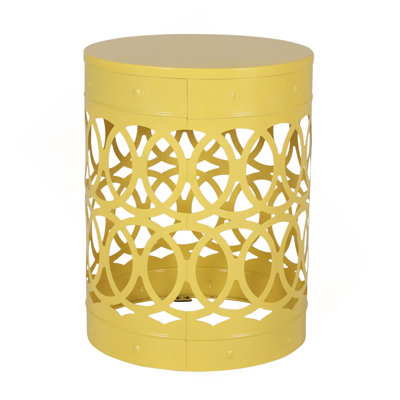 Outdoor Metal End Table -Large