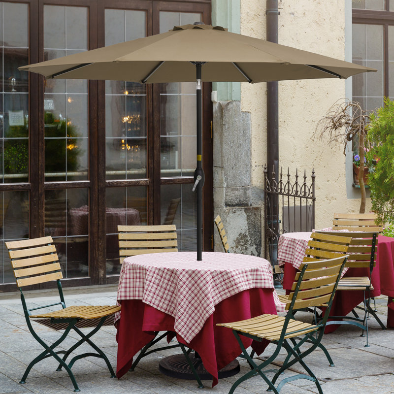 Parasol de marché de 108 po Kanila, Taupe