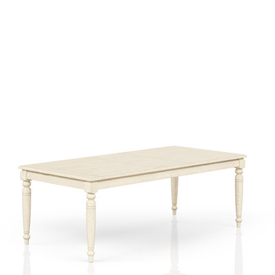 Whitewashed Solid Wood+ Dining Table With 18" Leaf, 70 In Depth, For Coastal Living Whitewash Removable 42 Wide, Casual Family Gatherings