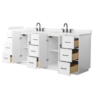 Ensemble de meuble-lavabo double 84 po Elan