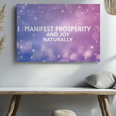 Canvas A Dreamy Ethereal Background Unfolds In A Gradient Of Soft Wall Art Purples And Blues Where Delicate Shimmering Stars Twinkle Canvas Wall Art