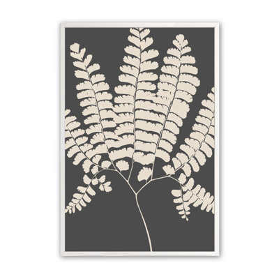 «Botanic Harmony In Slate V», reproduction d'art sur papier
