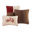 Ensemble d'édredon luxueux 7 pièces en microsuède rouge foncé pour les très grands lits californiens, parfait pour les chambres confortables et élégantes
