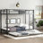 Black Twin Xl Over Metal Bunk Bed With Trundle - Heavy Duty Construction, Noise Assembly, Under Storage Function, Feature Strong And Stable, , Storage, Safe Sleep Environment-1251702598
