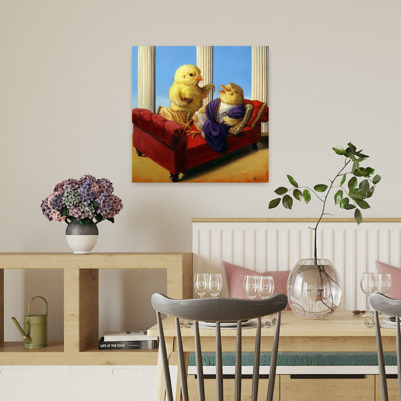 Emperor's lunch, art urbain contemporain, H 18 po x l 18 po