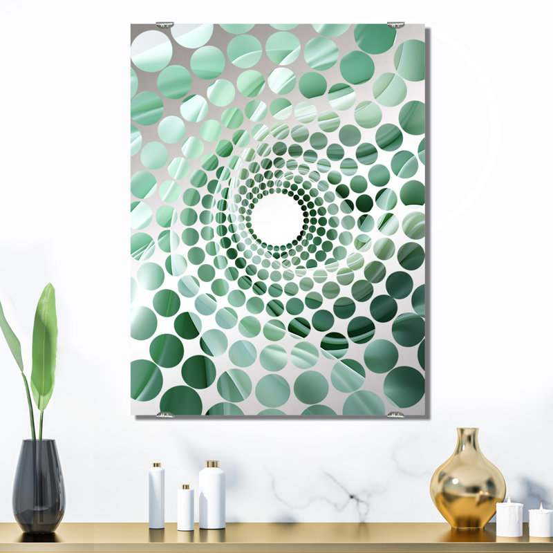 Miroir mural Casares - Abstract Spirals MIR138053, 32 po x 24 po