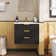 Armoire flottante murale 24 po avec tiroir double, petit lavabo de salle de bain flottant rectangulaire avec trou de robinet simple et trop-plein