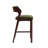 Patricia Modern Velvet Upholstered Bar Stool with Beech Wood Frame in Turtle Green-111807621-111807626