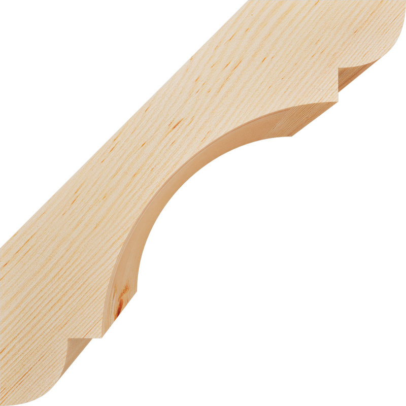 Attelle de genou olympique, Sapin de Douglas, H 12 po x l 5,5 po x P 12 po, Attelle lisse
