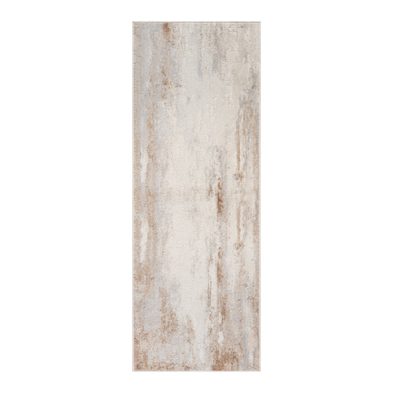 Tapis à motif abstrait Mickey Verano, Tapis de couloir 2 pi 2 po x 6 pi