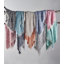Luxueuse serviette de plage Fouta - 100% coton, 35,4 x 67,0 pouces | Hautement absorbant, doux et léger (7,5 oz / y²) | Lavable à la machine, couleur rose | Parfait pour la plage, la piscine, le spa et les voyages-102472905