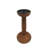 Wood Candle Holder With Sculpted Round Base And Turned Detailing Decorative Accent For Modern Casual Style-1862744922-1862744916