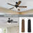 Stellant II 52 in. Indoor/Covered Outdoor Matte Black Traditional Ceiling Fan with Three 3000K LED Bulbs Included-1736424455-1736424458