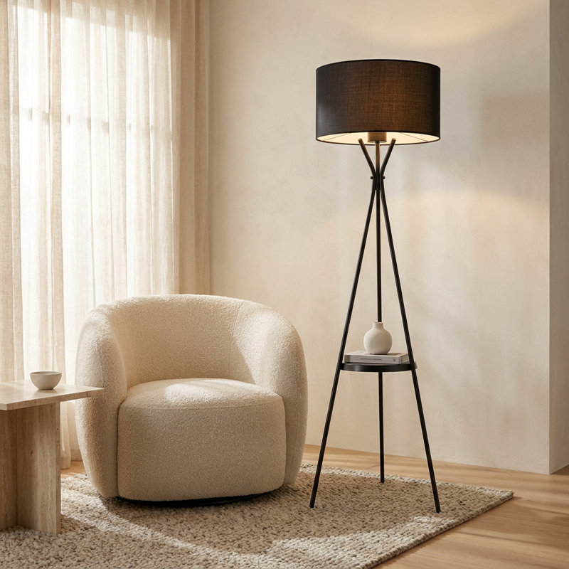 Lampe sur pied tambour Lumina