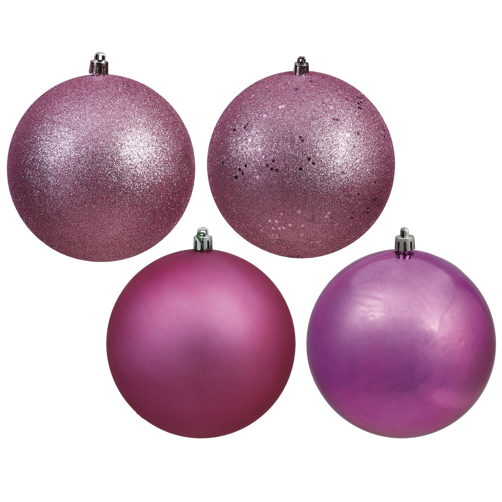 Christmas Ball Ornament, Mauve, 10" H x 10" W x 10" D
