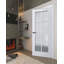 Porte intérieure française pleine prémontée, verre dépoli, Veregio 7412 Blanc Soie, panneau simple standard, cadre, poignées, salle de bain, chambre, portes robustes - 42 po x 80 po-109782537-109782510