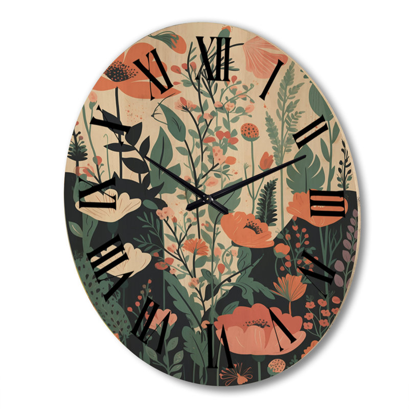 Horloge murale en bois massif Strock, Très grand