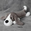 Coussin 3D en fausse fourrure pour chien, gris