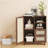 Rattan Buffet Cabinet With Adjustable Shelf, Sideboard With Drawers For Living Room, Kitchen, Entryway-1897976622