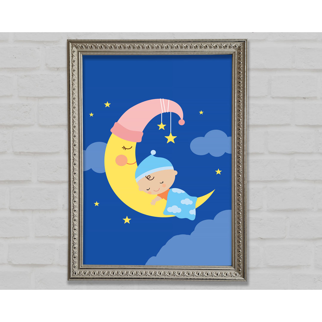 Snuggled To The Moon - Einzelne Bilderrahmen Kunstdrucke