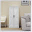 Freestanding LED Kitchen Pantry Cabinet With 2 Doors, Racks, And 2 Adjustable Shelves For Ample Storage And Elegant Design