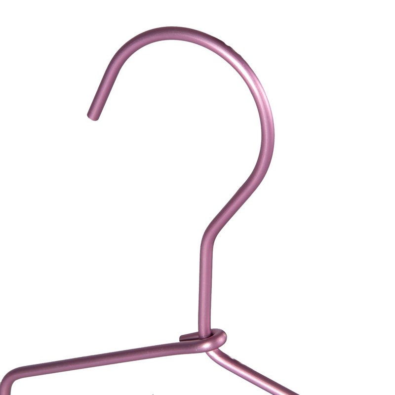 Harbour Housewares - Metallic Children's Coat Hanger, Purple