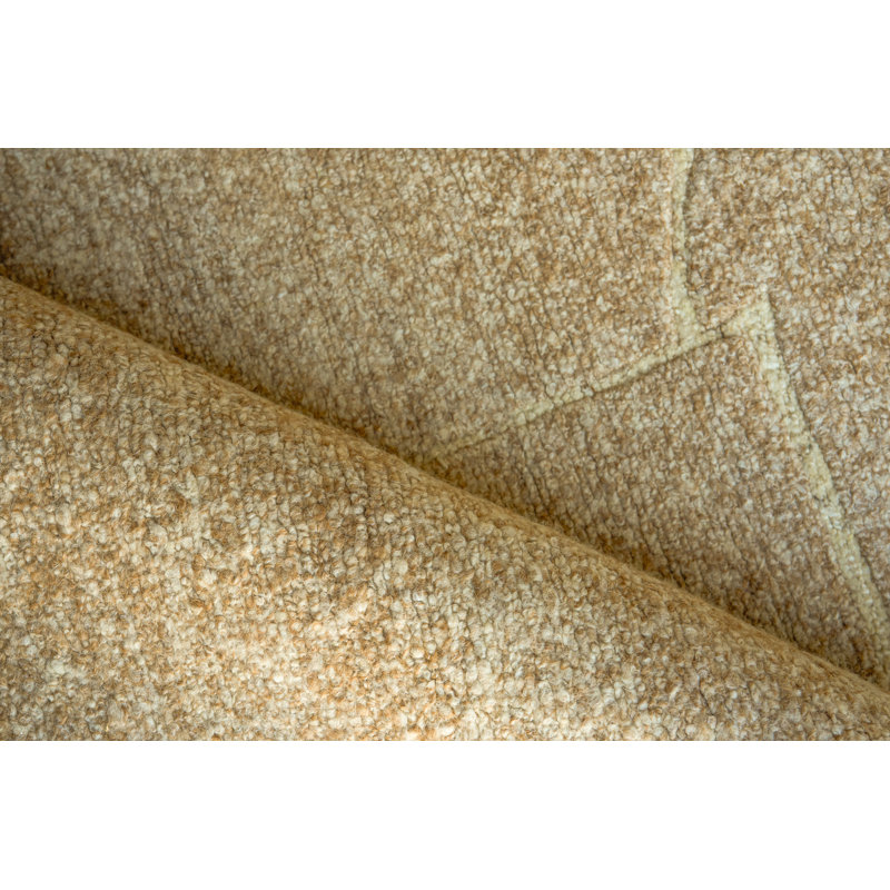 Amara Hand Knotted New Zealand Wool Camel Area Rug, 10'X14'