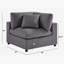 Chaise de coin Cassandra: Finition gris anthracite