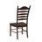 Classic Brown 17" D x 20.25" W x 42" H Solid Wood Ladder Back Dining Chair with Ergonomic Support-9230729