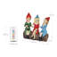 Exhart Solar Good Time Gals Drinking Wine Gnomes, 5 by 9 Inches