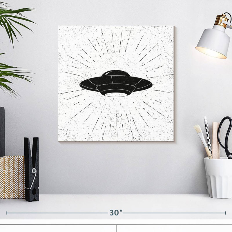 Kelan Cartoon UFO, 16" H x 16" W