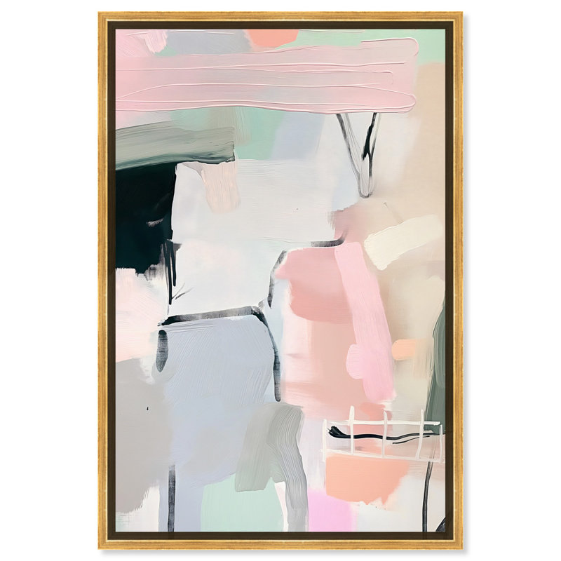 «Pastel Reflections» par Art Remedy, Cadre doré, H 16 po x l 11 po