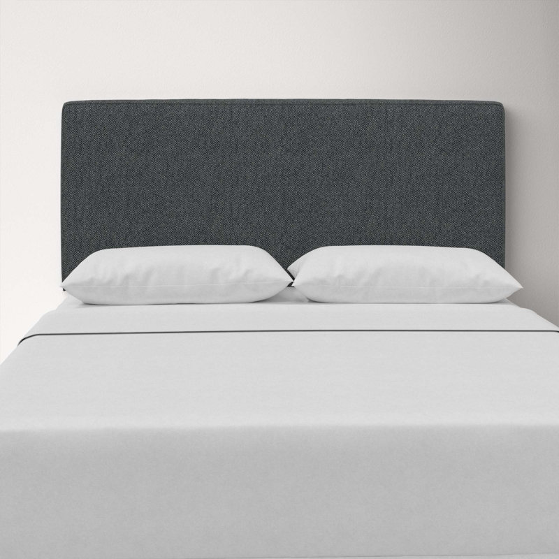 Marquise Upholstered Headboard, King, Milsap Navy Sustain Tweed
