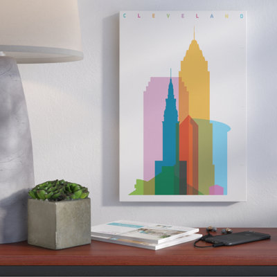 « cleveland » par yoni alter, impression sur toile tendue