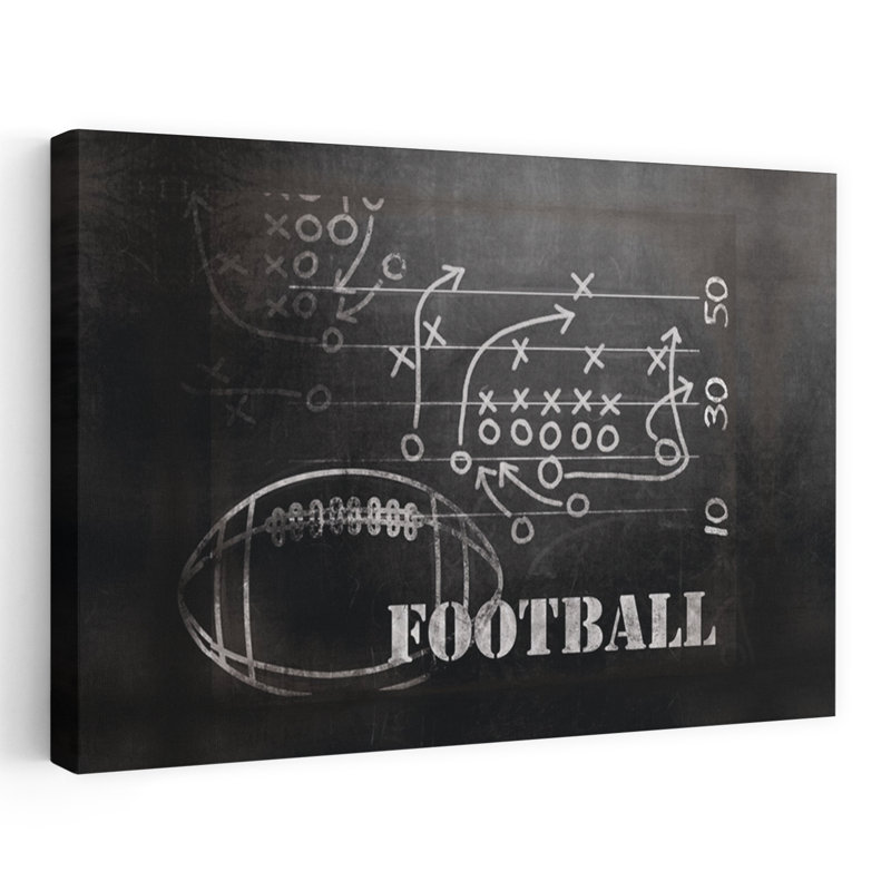 Football joue de l'art contemporain, H 16 po x l 24 po