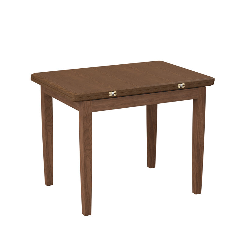 51.2 inch Solid Wood Folding Dining Table for 4-6 People