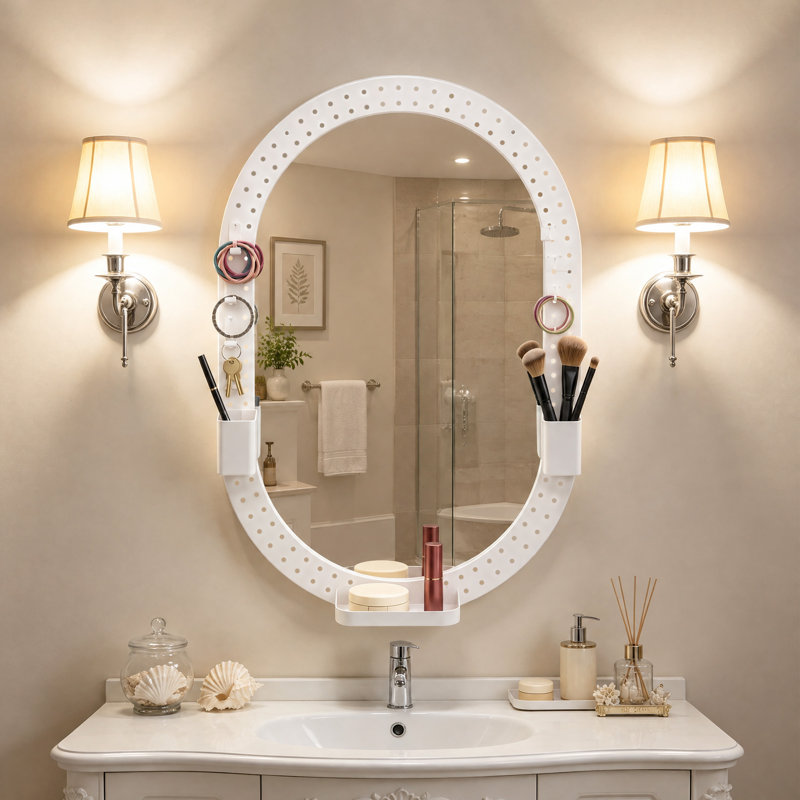 Wall Mirror, White