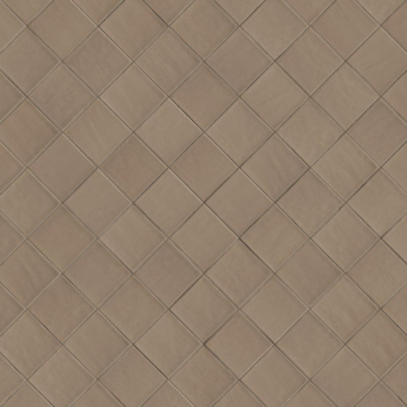 Avereti Terra 4 in. x 4 in. Terracotta Glossy Ceramic Wall Tile, Terra